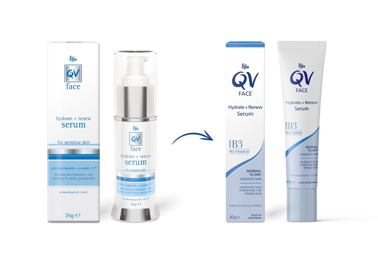 QV Face Serum Before and After